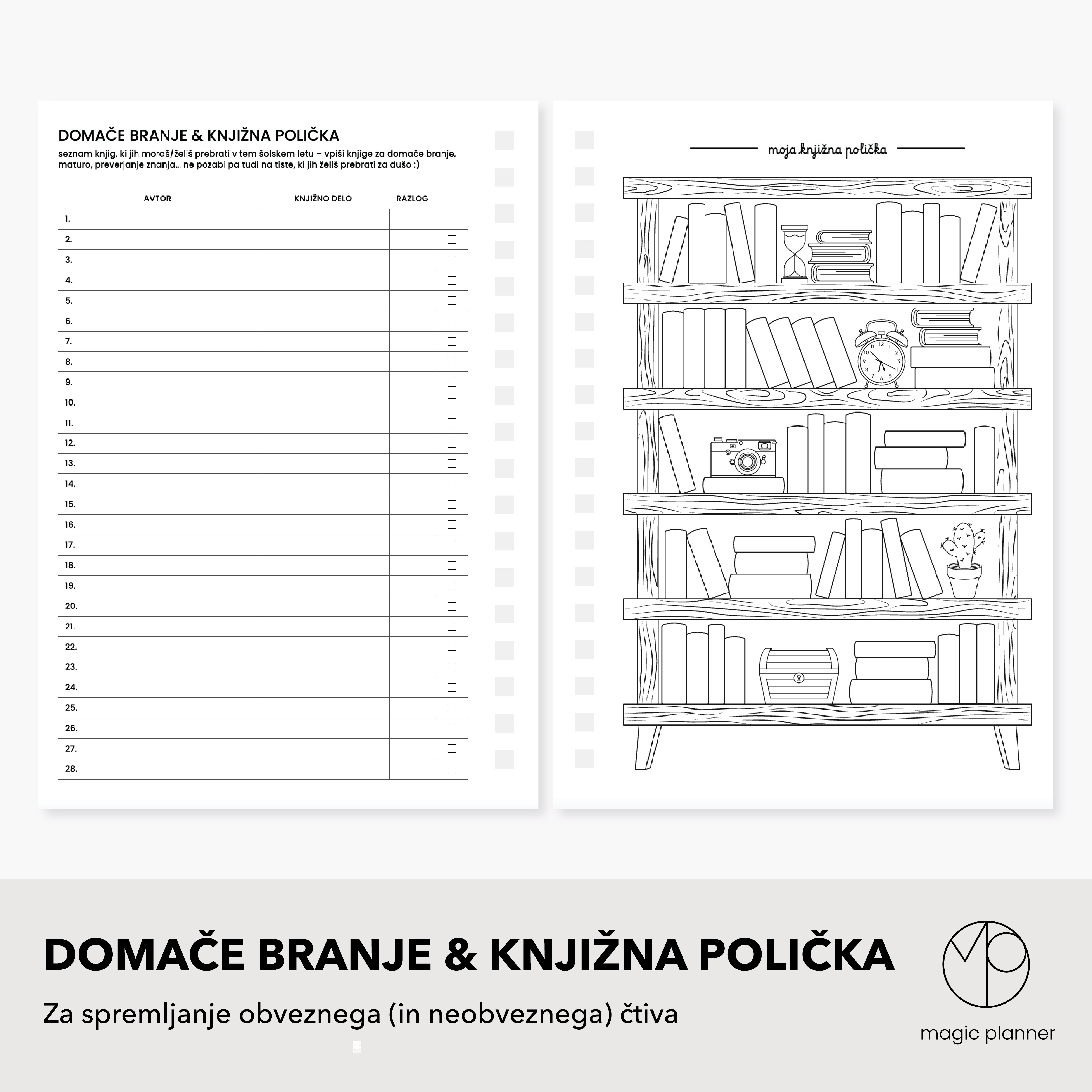 Domače branje & knjižna polička