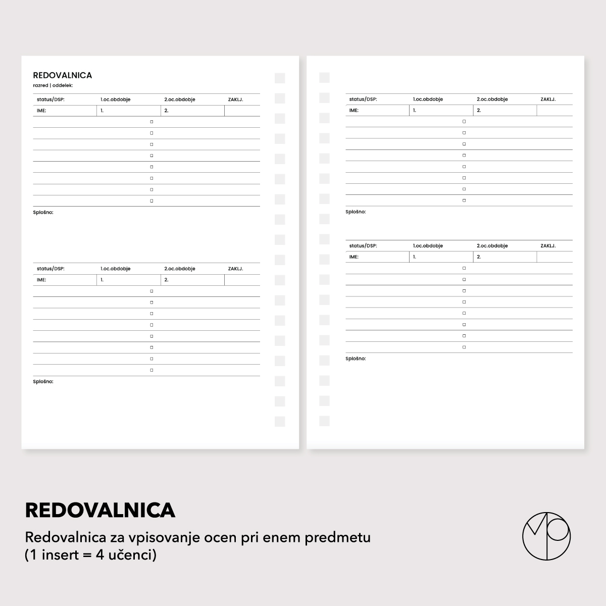 Redovalnica (2)