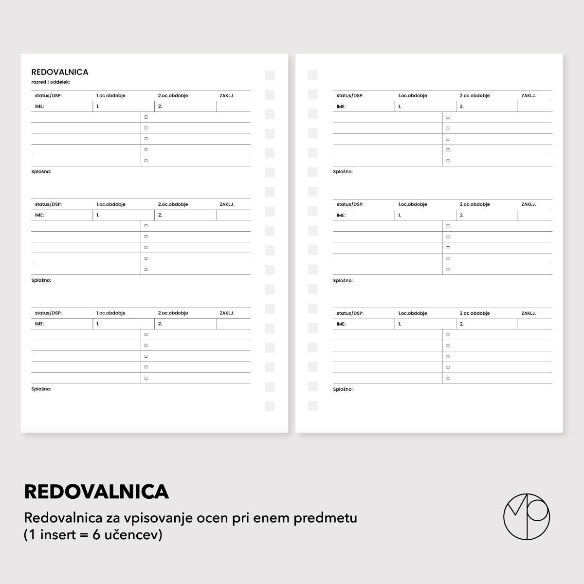 Redovalnica (3)
