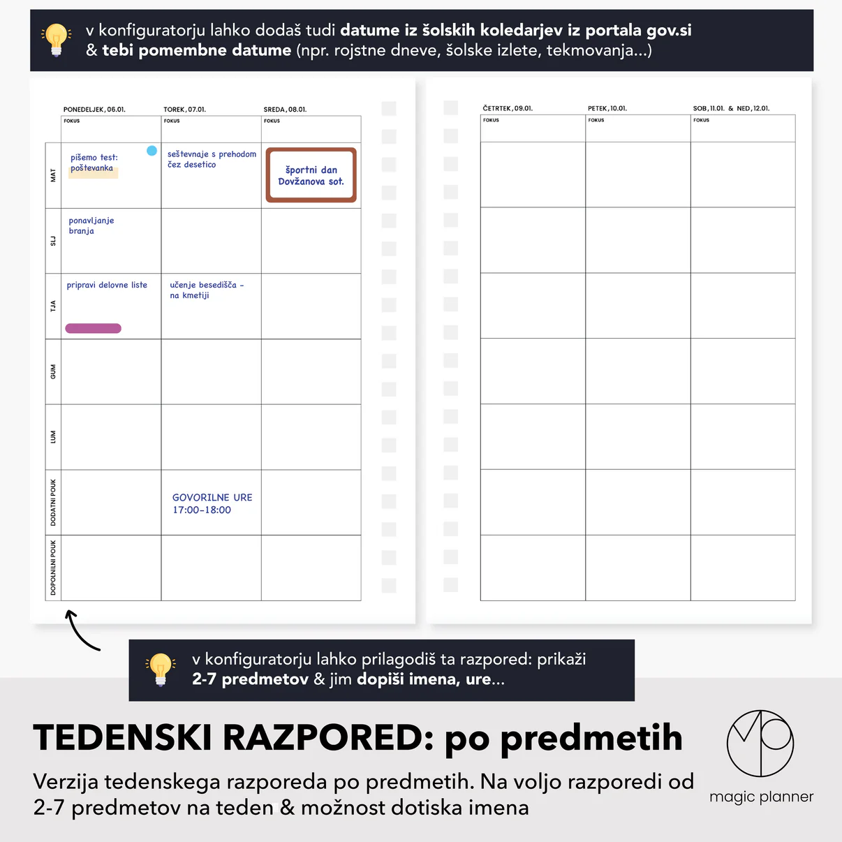 Po predmetih